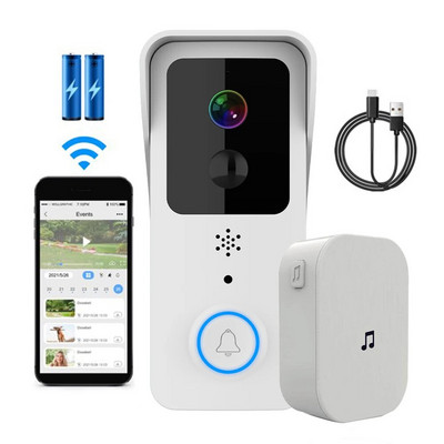 Tuya Smart Video Doorbell 5G/2.4GHz Dual WiFi lauko belaidis durų skambutis vandeniui atsparus IP54 Smart Home Intercom 1080P durų kamera