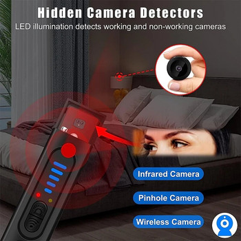 Anti Spy Detector Privacy Protector Ανιχνευτής υπέρυθρης κάμερας Anti Spy Candid Protective Alarm Ανιχνευτής συσκευής σήματος Gps Scanner