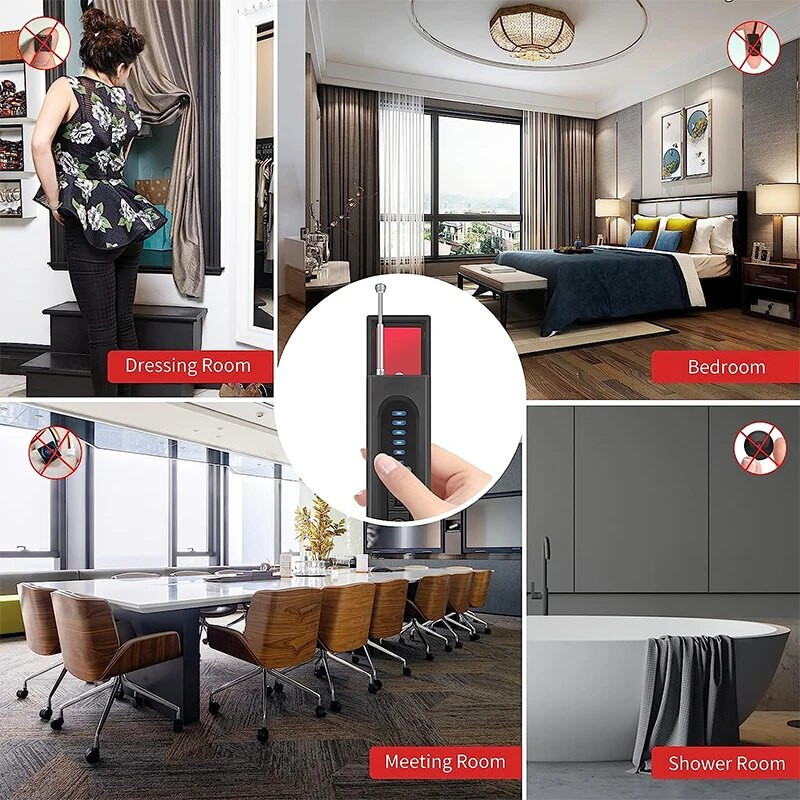 Antišpijunski detektor Zaštita privatnosti Infracrveni detektor kamere Antišpijunski iskreni zaštitni alarm Detektor skenera uređaja za GPS signal