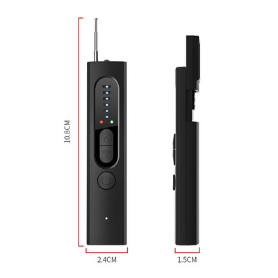 Ανιχνευτής κάμερας Anti-Spy Tracker GPS Προστασία ασφαλείας Σαρωτής ασύρματου σήματος RF Αντικατασκοπευτική συσκευή ακρόασης σφαλμάτων Gadge