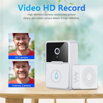 WiFi Smart Video Doorbell X3 Pro 2.4G Wireless Video Voice Call Home Αντικλεπτική Νυχτερινή όραση Smart Capture Κουδούνι πόρτας