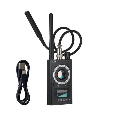 K18 Anti Candid Camera Detector Klaidų programėlės Pokalbių pasiklausymo ieškiklis GPS signalo objektyvas RF šnipinėjimo sekiklis aptikti daugiafunkcę apsaugos nuo kamerą