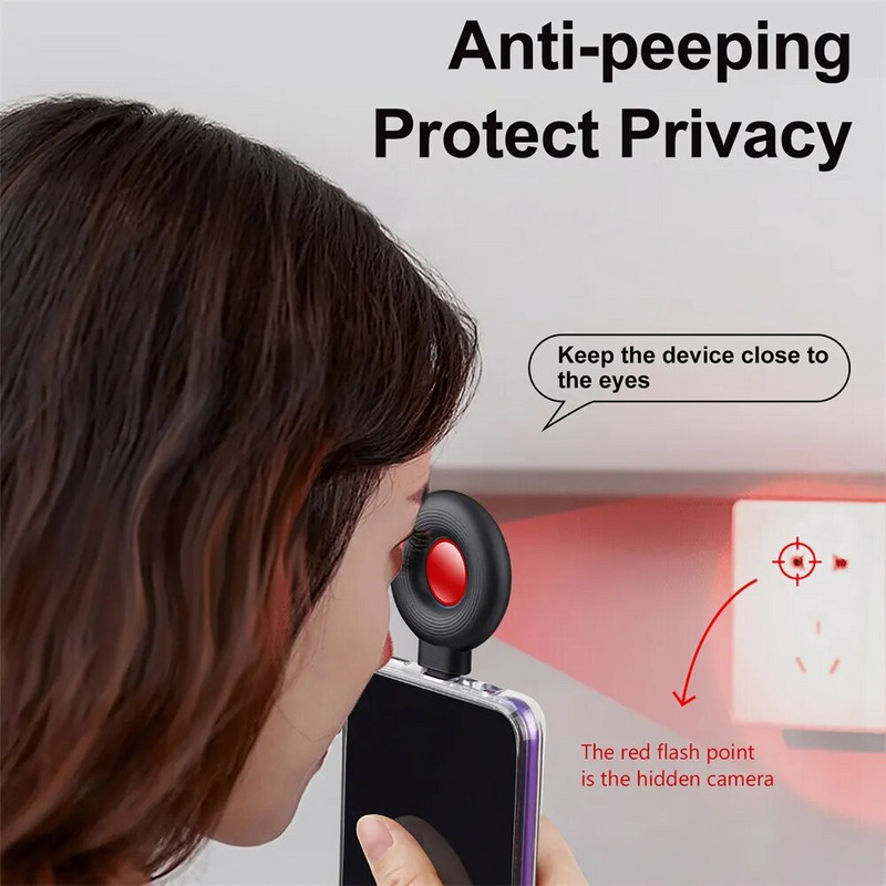 Érzékelő Hordozható Mini Mobiltelefon USB Riasztó Szállodai Infravörös Anti Surveillance Anti Candid Shooting Pinhole Camera
