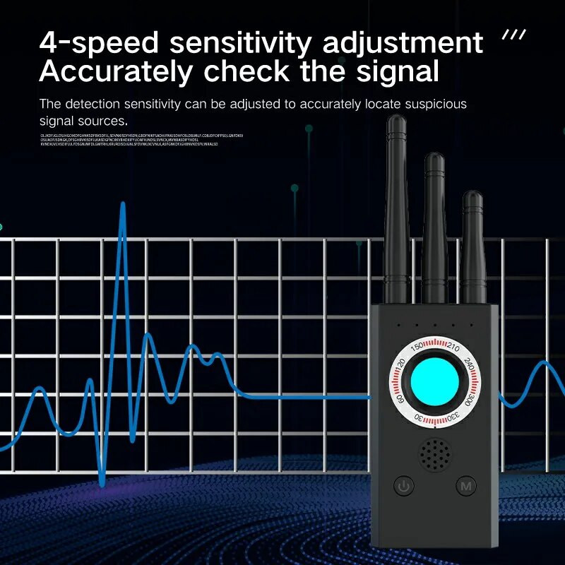 Biztonsági védelem Anti őszinte rejtett kamera detektor többfunkciós autós GPS RF jel kémellenes audio szkenner Travel Hotelhez