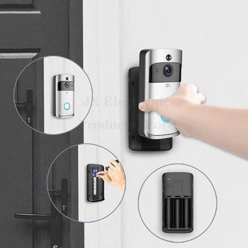 Wifi Doorbell Camera Smart Home WI-FI Video θυροτηλέφωνο Κουδούνι πόρτας βίντεο κλήση για διαμερίσματα IR Συναγερμός Ασύρματη κάμερα ασφαλείας