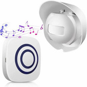 Bezvadu PIR durvju zvana veikala veikals Laipni lūdzam kustības sensora infrasarkano durvju zvana detektors indukcijas trauksmes durvju zvans ūdensnecaurlaidīgs durvju zvans