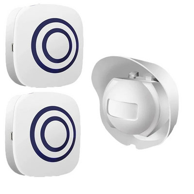 Bezvadu PIR durvju zvana veikala veikals Laipni lūdzam kustības sensora infrasarkano durvju zvana detektors indukcijas trauksmes durvju zvans ūdensnecaurlaidīgs durvju zvans