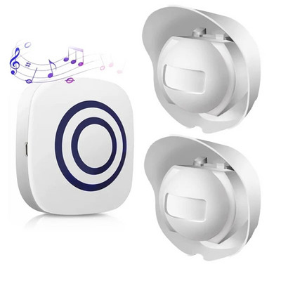 Bezvadu PIR durvju zvana veikala veikals Laipni lūdzam kustības sensora infrasarkano durvju zvana detektors indukcijas trauksmes durvju zvans ūdensnecaurlaidīgs durvju zvans