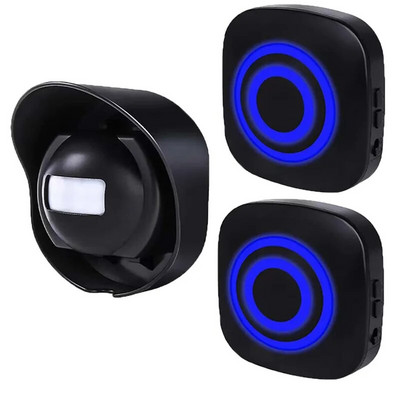 Bezvadu PIR durvju zvana veikala veikals Laipni lūdzam kustības sensora infrasarkano durvju zvana detektors indukcijas trauksmes durvju zvans ūdensnecaurlaidīgs durvju zvans