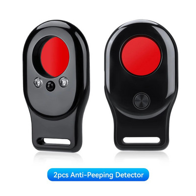 Detector de cameră anti-candidoză Hollarm pentru călătorii în aer liber, închiriere de hotel, cameră anti-furt, alarmă cu LED IR, detector de cameră ascunsă