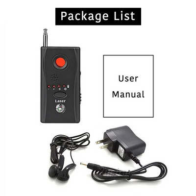 CC308+ Mini detector de cameră anti-candidă Cameră ascunsă anti-spion Bug semnal audio laser Mic cu gamă completă WiFi RF GSM Găsitor de dispozitiv