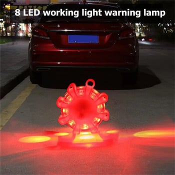 Лампа за къмпинг Автомобилни аварийни светлини Пътни сигнални сигнали Предупреждение LED нощни светлини Помощ за мигаща лампа за кола Магнитна полицейска пътна светлина