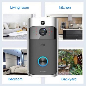 Βίντεο Doorbell Camera 720P HD WIFI Doorbell Camera Security Motion Detector for Apartments Door Bell Ring Κάμερες ασφαλείας