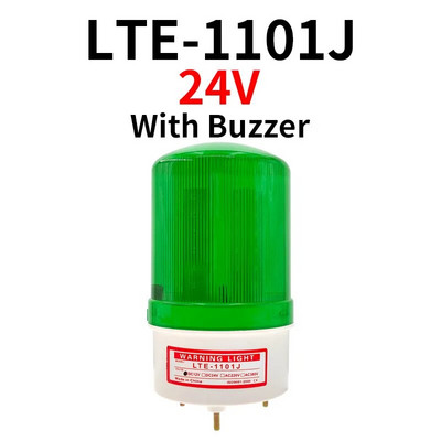 12V/24V LED Blyksčio signalo įspėjamasis garsinis signalas Įspėjamoji lemputė Garso indikatoriaus lemputė mirksi Apsaugos signalizacija 220V LTE-1101J