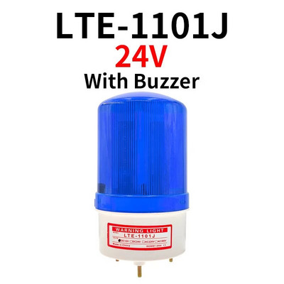 12V/24V LED Blyksčio signalo įspėjamasis garsinis signalas Įspėjamoji lemputė Garso indikatoriaus lemputė mirksi Apsaugos signalizacija 220V LTE-1101J