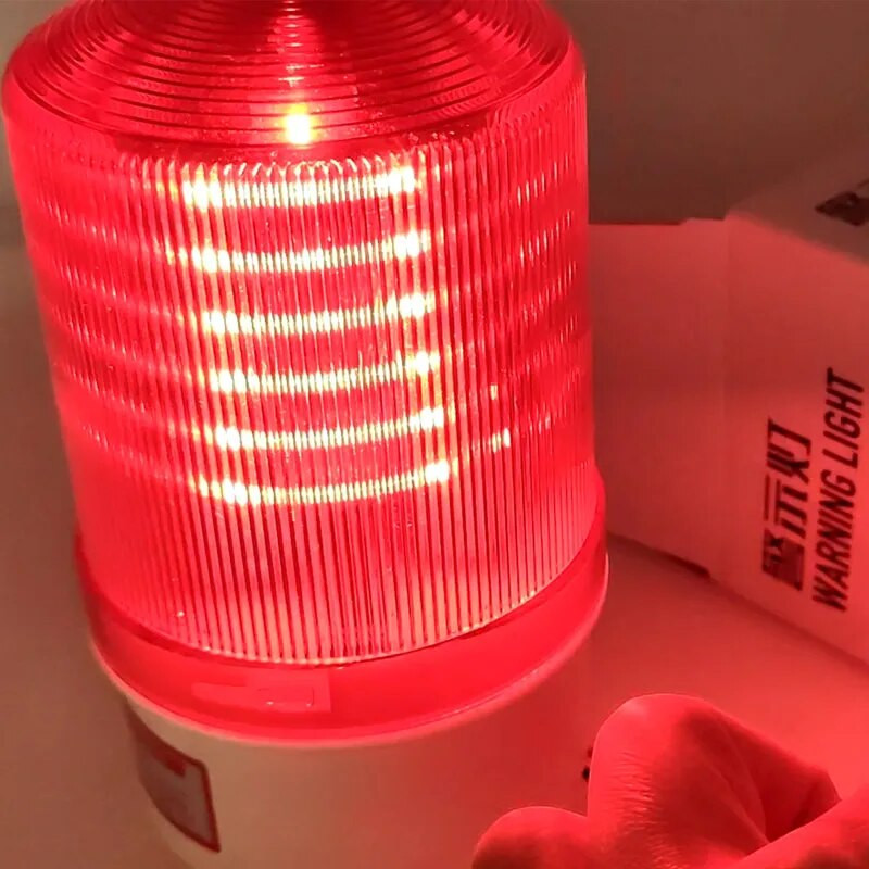 12V/24V LED Blyksčio signalo įspėjamasis garsinis signalas Įspėjamoji lemputė Garso indikatoriaus lemputė mirksi Apsaugos signalizacija 220V LTE-1101J