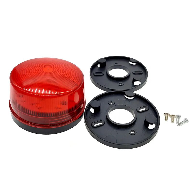 DC12V või 24V LED-värava vilkuv hoiatustuli tiibvärava avaja / tõkkesignaali vilkuv / garaažiuks