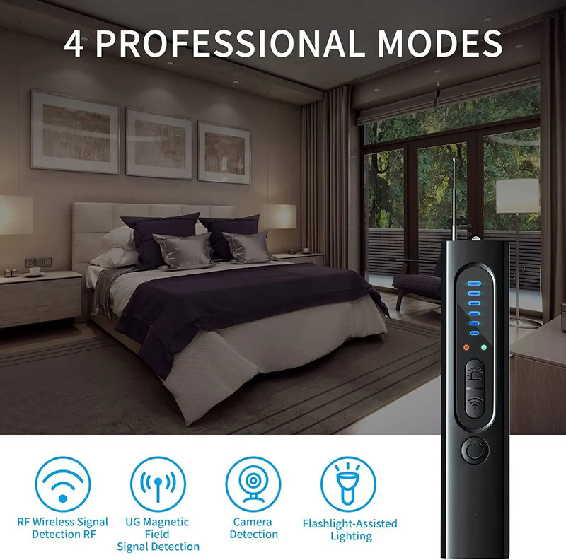 Prijenosni detektori skrivenih kamera Uređaj za otkrivanje objektiva Gadget Anti-Peeping Sigurnosna zaštita Anti-špijunski skener