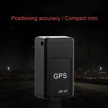 GF-07 Мини GPS тракер Позиционер Проследяващ в реално време Магнит Адсорбция Мини локатор SIM Вмъква Съобщение Домашни любимци Анти-загуба
