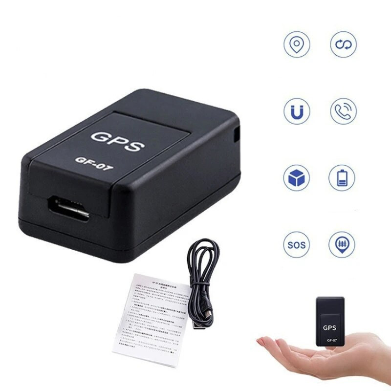 GF-07 Mini GPS nyomkövető pozícionáló valós idejű nyomkövető mágnes adszorpciós mini lokátor SIM-betétek Üzenet Háziállatok Elveszett