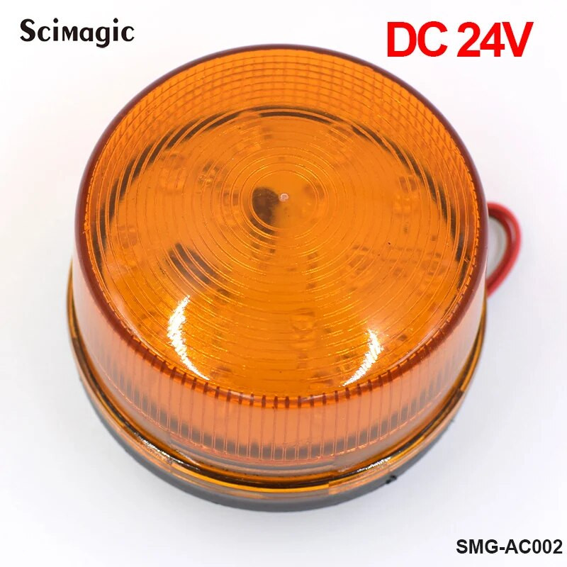 Blikajúce svetlo DC12V alebo 24V LED bezpečnostné výstražné svetlo pre otvárač posuvných brán / bariéru / garážovú bránu