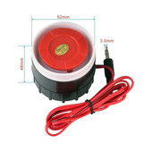 Alarma cu sirenă puternică de interior 120dB cu fir Alarma de securitate la domiciliu antifurt pentru lift de familie ATM DC 12V Material ABS