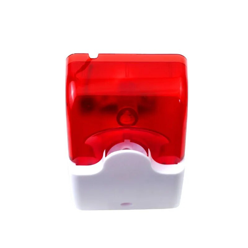 Ενσύρματη σειρήνα στροβοσκόπησης Ανθεκτικό ηχητικό συναγερμό 12V Φως που αναβοσβήνει Στροβοσκοπική σειρήνα για 99 ζώνες Ασύρματο συναγερμό ασφαλείας σπιτιού PSTN/GSM