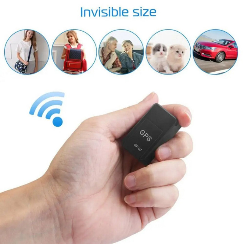 GF-07 GPS Tracker Ισχυρός μαγνητικός εντοπιστής GPS αυτοκινήτου 350mA Vehicle Car Truck Truck Bike σε πραγματικό χρόνο Συσκευή εντοπισμού θέσης Anti Theft Locator