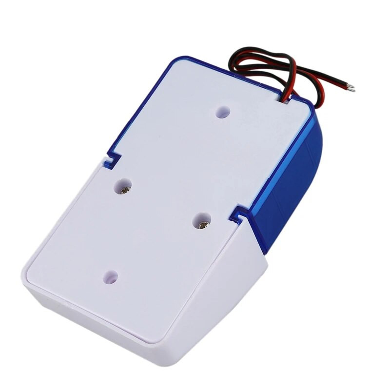 HOT-3X Sirenă de avertizare cu stroboscop cu fir DC 12V Alarmă sonoră Lumină intermitentă Sunet Sirenă Claxon Sistem de alarmă pentru securitatea casei 115DB Albastru