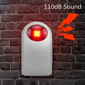 433mhz 120db Crveno svjetlo sirene Alarm Bežična bljeskalica Strobe Vanjska Vodootporna zvučna sirena Kućna sigurnost Zaštitni alarmni sustav