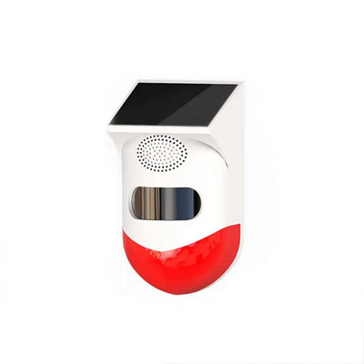 Lumină de alarmă pliabilă Rf433 Telecomandă Rf433 Lampă cu infraroșu pentru corpul uman Detector de alarmă cu infraroșu solar Senzor Casă inteligentă în aer liber