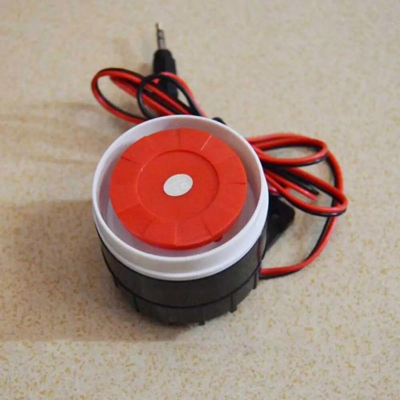 Sgooway Super Loud 120dB garso signalizacijos sistema Kompaktiška DC 5V 12V vidaus sirena Patvari laidinė mini garsinė sirena namų apsaugai