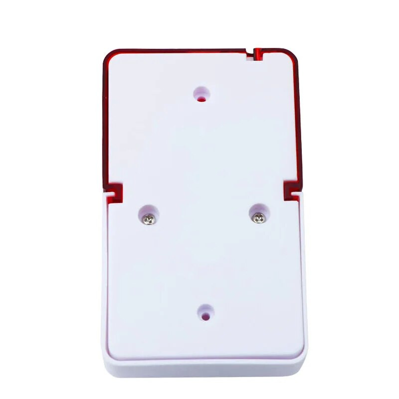 Bliț cu lumină roșie cu fir de interior de 12 V 110 dB Sunet de avertizare Alarma cu sirenă pentru toate sistemele de alarmă cu fir