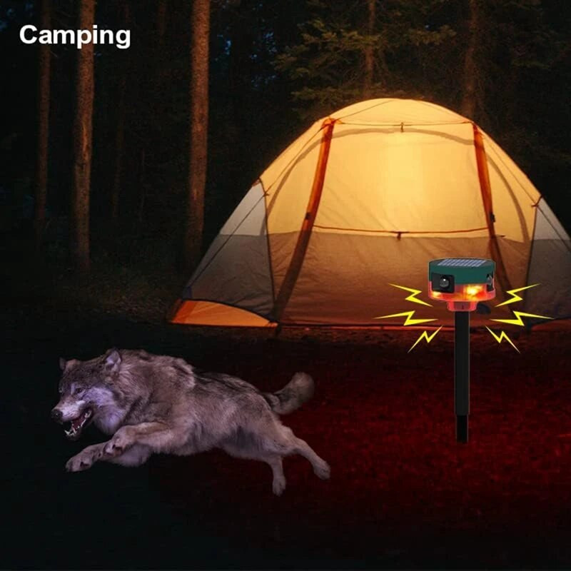 Saulės lauko judesio jutiklio sirena, 360° aptikimo sirena, gyvūnų repelentas, balso įrašymo garsiakalbis 129Db, patvarus ir lengvas montavimas