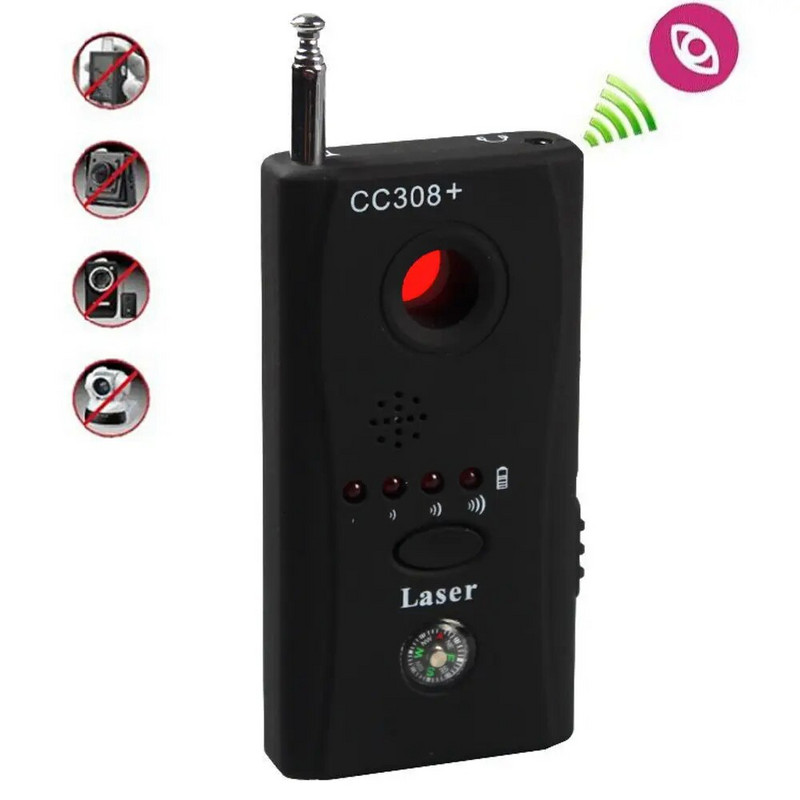 CC308 hordozható rejtett kamera detektor kémellenes őszinte hibakereső mini vezeték nélküli jelmodulok GSM GPS rádió szkenner RF nyomkövető