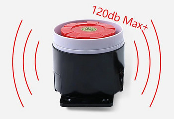 Червен и черен мини кабелен 72 мм кабел 120 dB Силна сирена Клаксон за домашна сигурност Звукова алармена система DC12V-5V 1-10 бр.