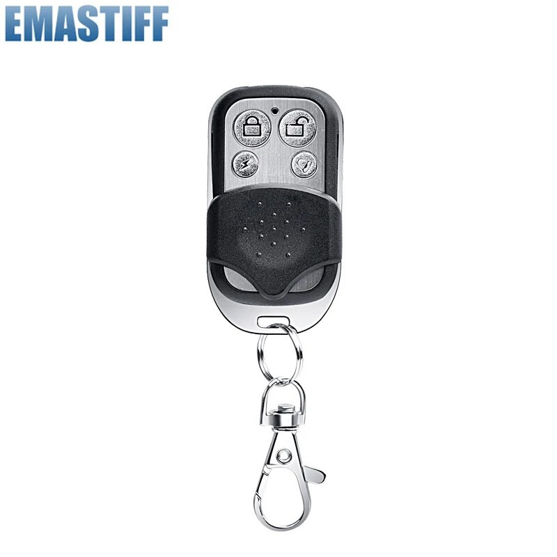 433MHz belaidžio nuotolinio valdymo pulto metalinis raktų pakabukas skirtas Tuya Wifi GSM W2B W3B W4B W7B PG103 namų apsaugos nuo įsilaužimo signalizacijos sistema