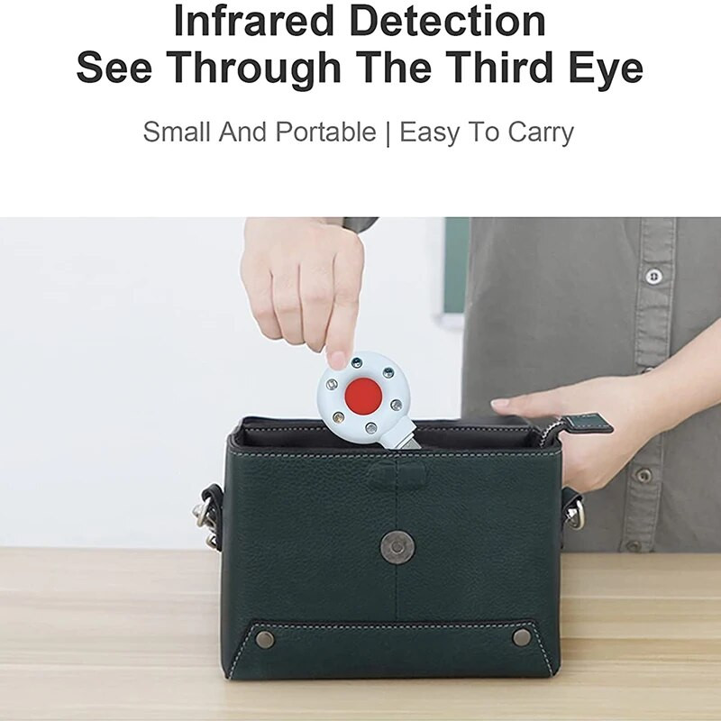 LED Mobiltelefon Anti Candid Camera Detector USB C Hordozható Hotel Lopásgátló Kamera Kémség Elleni Kamera IR detektor iOS Androidhoz