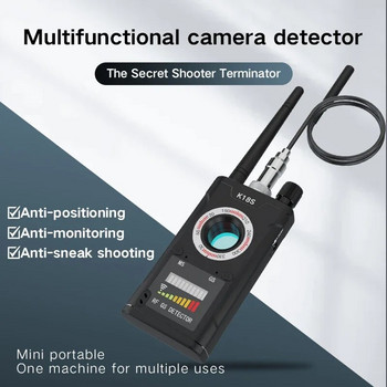 Ανιχνευτής κρυφής κάμερας σήματος ραδιοσυχνοτήτων Αντικατασκοπικός συναγερμός ασφαλείας με ειλικρινή καρφίτσα Σάρωση μαγνητικού εντοπισμού GPS GSM Secret Bug Finder Tracker