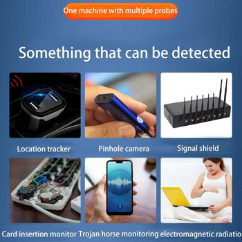 Детектор за скрита камера Q18 Защита на сигурността Шпионски джаджи Професионални дискретни технически грешки Мини устройства за проследяване на GPS сигнали