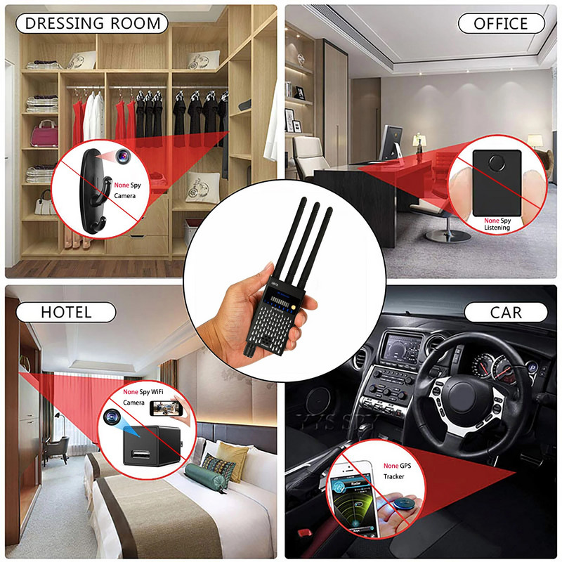 Anti-Spy Hidden Camera Detector Mini GSM Bug RF All Signal Blocker GPS Tracker Finder Anti Spy Things Spy Gadgets Professional