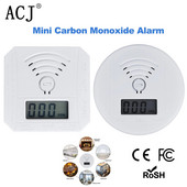 ACJ Mini vingugaasi häiredetektori CO-anduri patarei, LED-digiekraaniga helihoiatus sobib koju