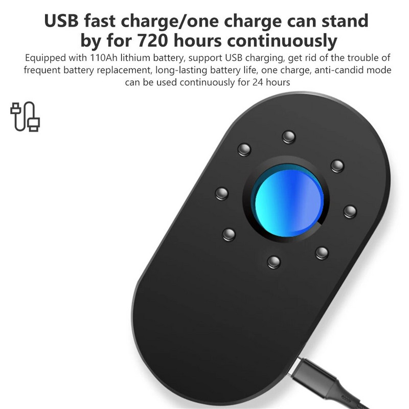 HONYEEPAY Anti Candid paslėptų kamerų detektorius S1 klaidos mini diskretiškos šnipinėjimo programėlės Profesionalūs nematomi saugos ir apsaugos įrenginiai