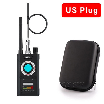 K18S atnaujinimo RF signalo paslėptos kameros detektorius, apsaugantis nuo šnipinėjimo, atviras mikro kameros nuskaitymas magnetinis GPS lokatorius GSM slaptas klaidų ieškiklis