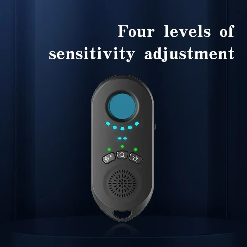 Automobilių radarų detektorius, ieškantis pokalbių pasiklausymo ir kamerų pasiklausymo įrenginių, paslėptų kamerų, apsaugančių nuo atviro detektoriaus signalų blokavimo