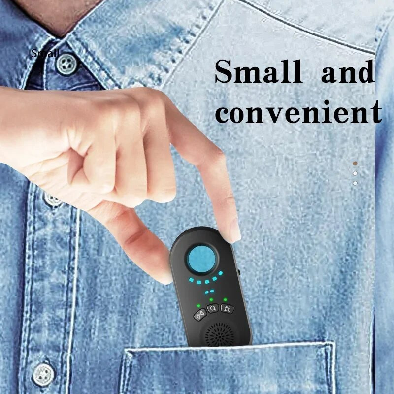 Automobilių radarų detektorius, ieškantis pokalbių pasiklausymo ir kamerų pasiklausymo įrenginių, paslėptų kamerų, apsaugančių nuo atviro detektoriaus signalų blokavimo