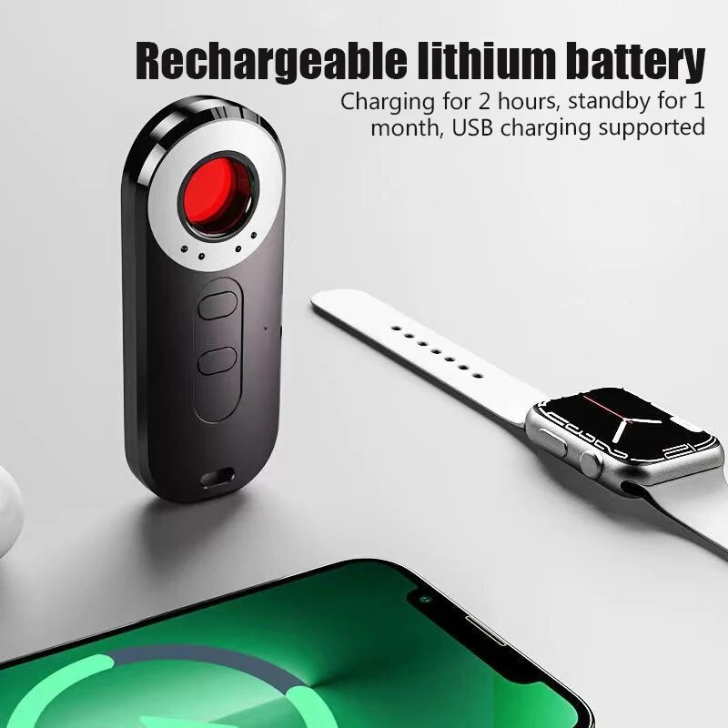 Mini detector portabil de cameră Detector de cameră anti-candidoză Găsitor de camere de hotel cu alarmă Scaner cu infraroșu anti-candidă Scaner AK400