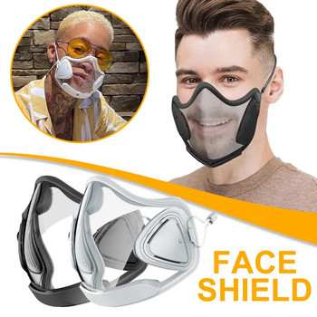 Прозрачни маски за защита Устойчив миещ се щит за лице Anti-pm2.5 Защитен видим език на устните Маска за лице Mascarillas