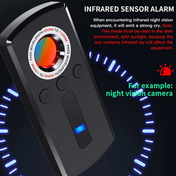 1 τεμάχιο Anti Tracker Ασύρματο ανιχνευτή σφαλμάτων σήματος RF Υπέρυθρο GPS Αναζήτηση AI Έξυπνη εύρεση σάρωσης