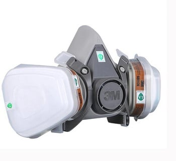 1PCS 3M 6200 Mask ή 9in1 6200 Half Facepiece Gas Mask Respirator with 6001/2091 Filter Fit Painting Spraying Dust Proof